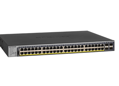 48-Port Gigabit Ethernet PoE+ Smart Switch w/ optional Remote/Cloud Management and 4 SFP Ports (380W)